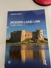 Modern Land Law by Martin Dixon (Paperback, 2021)