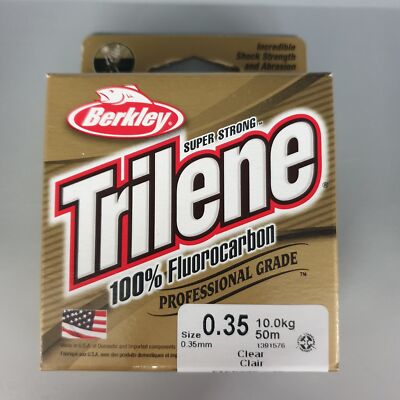 Berkley Trilene 100% Fluorocarbon 0,35mm 10kg 50m Clear Fluoro Carbon Made USA