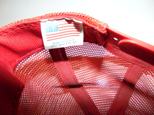Vintage PATCH Hat SAFETY KLEEN Trucker Snapback Hat Cap Red Mesh MADE IN USA *** - 第 4/4 張圖片