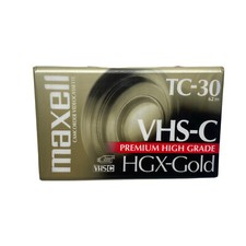 NEW SEALED Maxell HGX Gold VHS C Tape TC-30 Camcorder Video Cassette