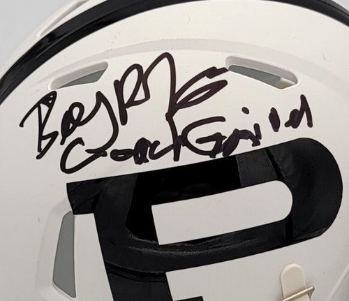 MINI CASCO FIRMADO BILLY BOB THORNTON LUCES DEL VIERNES POR LA NOCHE JSA - Imagen 2 de 4