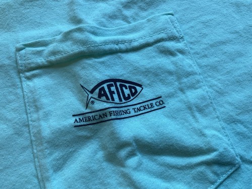 Aftco Herren L Shirt Neu mit Etikett Grün 100% Baumwolle Kurzarm Tasche T-Shirt - Bild 2 von 7