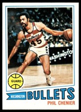1977-78 Topps White Backs Basketball Phil Chenier Washington Bullets #55 NM