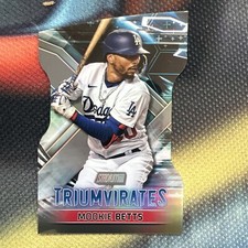 2023 Topps Stadium Club - Triumvirates #T-22 Mookie Betts Los Angeles Dodgers