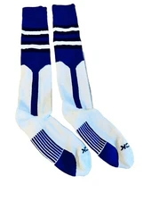 TCK Baseball Knee High Stirrup Socks (9 in) Royal/Black/White