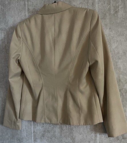 NWT’s Together Tan/Beige Button Up Long Sleeve Pocketed Look Blazer/Jacket Sz 10 - Picture 6 of 8