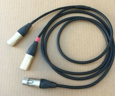 1FT -25'FT Mogami 2534 Neutrik XLR-Female to 2-XLR MALE balance Star Quad Cable