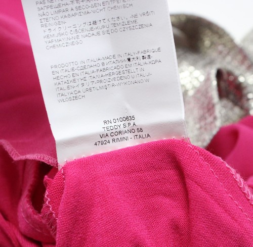 Rinascimento Sammy Overall Damen XS Kurzärmlig mit Gürtel Offener Rücken Pink - Bild 7 von 7