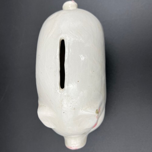Hand-Painted No Hole Ceramic Pottery Piggy Bank Vintage/Antique - Picture 3 of 7