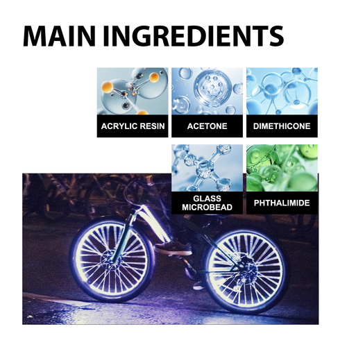 Night Reflective Spray Bright Spray Paint Night Riding Reflective Glow-in-Dark - Picture 7 of 30