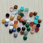 Wholesale 50pcs/lot  8mm assorted natural stone round CAB CABOCHON stones beads