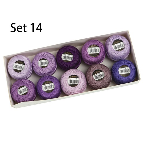 8 Crochet Thread Double Mercerized Long Staple Cotton Pearl Set 5 Grams Ball - Picture 53 of 67