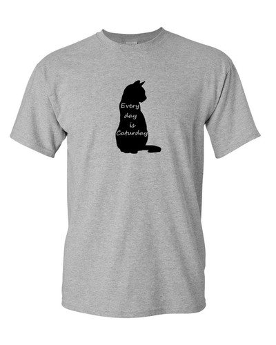 Camiseta Every Day Is Caturday Mascotas Animales Amantes Camiseta Mi Gatito Mi Gatito S-XXXL - Imagen 6 de 14