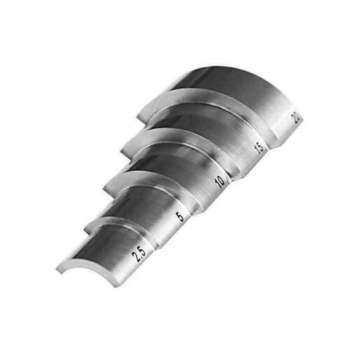 Curved Surfaces Thickness Calibration Block Gauge 2.5 5 10 15 20mm Nickel Plated - Picture 3 of 4