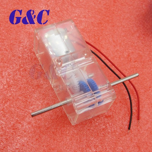 NUOVO DC1.5-6V 130 1:94 Micro Motoriduttore con Box Shell per Fai da Te Smart Robot Auto - Foto 4 di 9