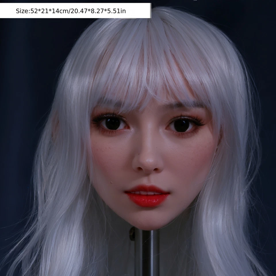 Solo Peluca TPE Sex D-olls Cabezas Libre M16 Tornillo Boca Utilizable para Altura Superior a 150CM Foto 3 de 4