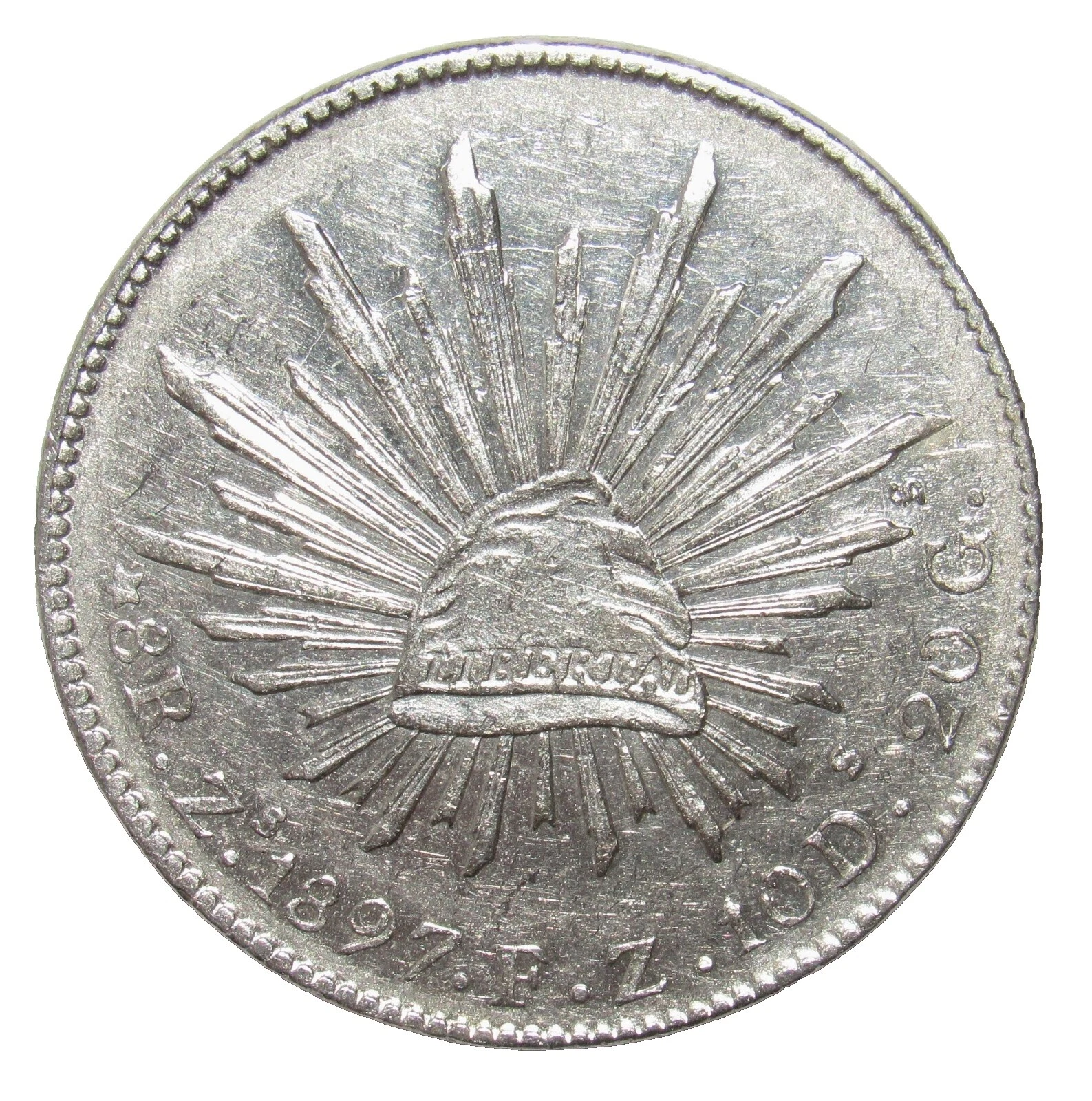 1897 Year Silver Mexican Coins