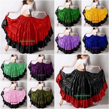 Satin 12 Yard Skirt 5 Tiered Gypsy Skirt Tribal Belly Dance ATS Skirt FCBD Larp
