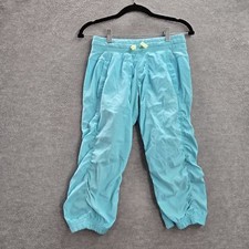Ivivva Girls Activewear Pants 14 Light Blue Yoga Legging 18" Inseam
