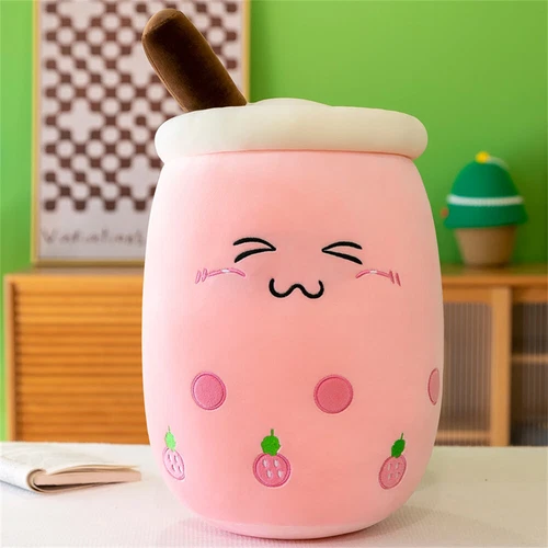 Bubble Tea Kuscheltier Plüschtier Boba Tee Kissen Plushie Plüsch Kissen Puppe DE - Bild 34 von 46
