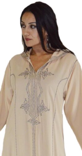 Caftan Kaftan Handmade Djellaba Jellaba Abaya Blouse African Moroccan X-large - Picture 2 of 6