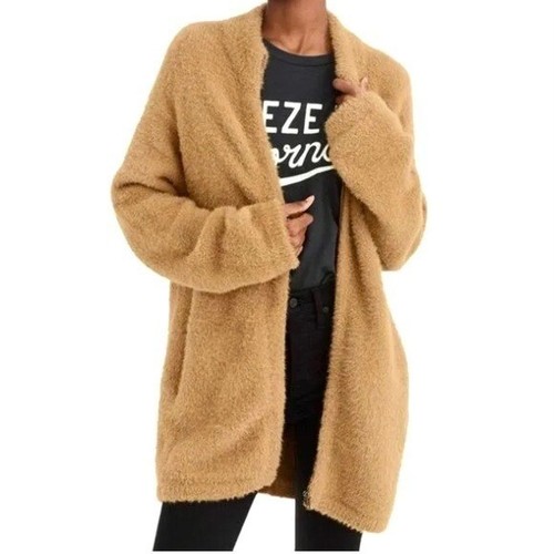 Point Sur Fuzzy Teddy Jacket Women’s Size S Zip Front Oversized Fit Pockets Cozy - Picture 2 of 8