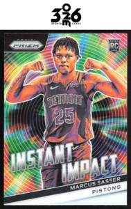 Marcus Sasser 2023-24 Panini Prizm Instant Impact Prizms Silver #22 RC