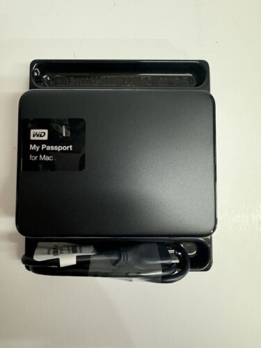 WD 1TB My Passport for Mac WDBJBS0010BSL-05 USB 3.0 Portable Black - - Afbeelding 3 van 11