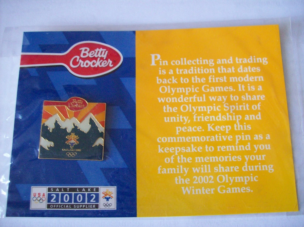 Olympic Pins Betty Crocker Set of All 5 Salt Lake City 2002