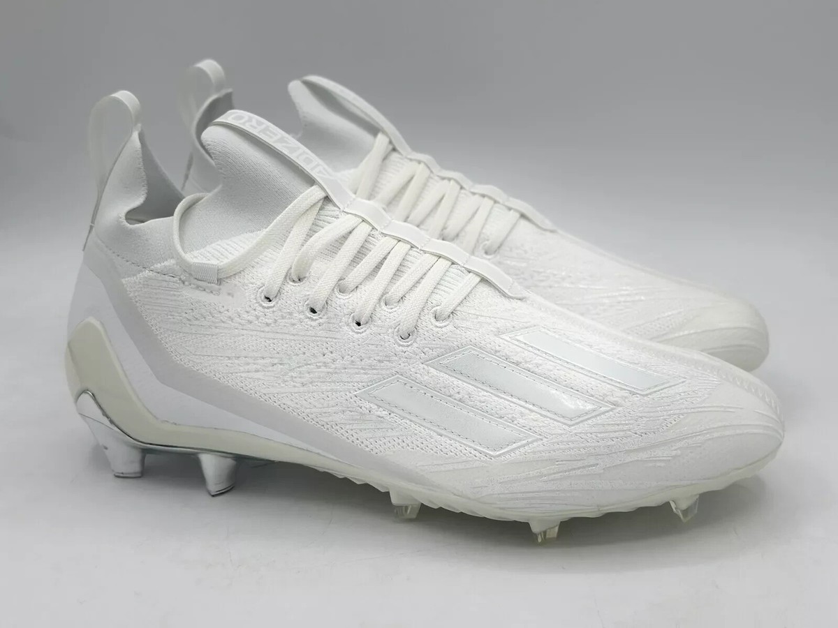 adidas Adizero Primeknit White Chrome Football Cleats GX5420 Men's