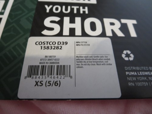 Youth 2-Pack Girls XS SIze 5/6 Shorts . All Day Comfort Pink Gray  NEW - Picture 4 of 5