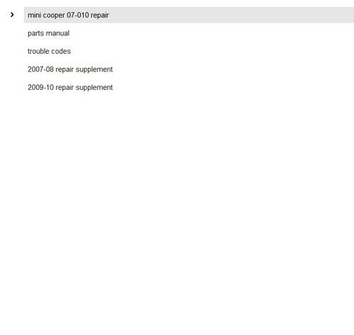 MINI COOPER 2006-2013 WORKSHOP Service Repair MANUAL pdf - Picture 4 of 10