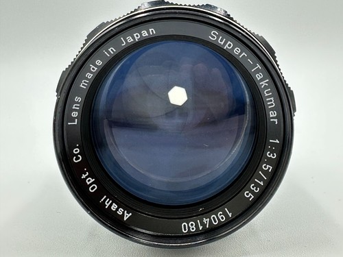 Asahi Pentax ELECTRO Spotmatic ES 35mm Film Camera Super Takumar F3.5 135mm Lens - Picture 17 of 18