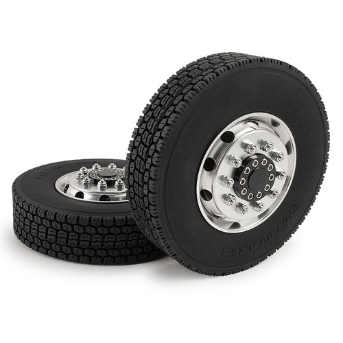Neumáticos de goma suave FLYXM 4 piezas 22 mm 25 mm para camión tractor de radiocontrol 1/14 Tamiya - Imagen 20 de 36