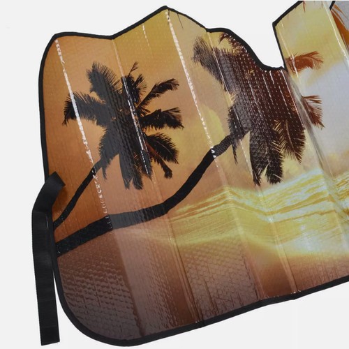 For KIA New Large 57x27 Sunrise Car Windshield Popups Sunshade Bundle - Picture 2 of 7