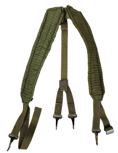 Used Olive Drab LC-2 Nylon Y-Suspenders *mocinc.1982* - Afbeelding 1 van 2