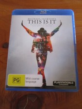 BLU-RAY MICHAEL JACKSON'S THIS IS IT   GREAT  * MUST SEE *****