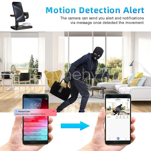 HD 4K WiFi Mini Camera Charging Stand Motion Detection Security Cam NanyCam - Picture 9 of 34