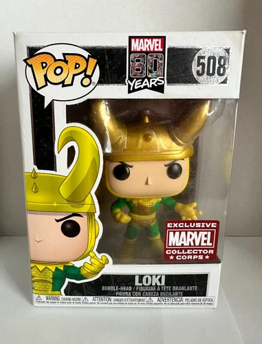 Funko PoP! Loki Marvel 80 Years Collector Corps Exclusive 508 - New In Box