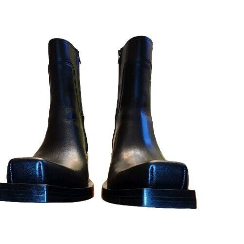 Balenciaga Santiago Boots Oversized Square Toe Black Calfskin EU-43 MRSP $1890 - Picture 14 of 18