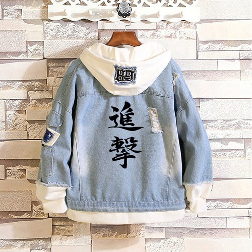Nuevo Hombres Mujeres Abrigo con Capucha Anime Ataque a los Titanes Chaqueta Informal Prendas para la Calle Hip-hop - Imagen 3 de 16