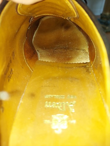 READ Rare Alden 2459 Cigar Shell Cordovan Norwegian Split Toe Blucher Men 11 B/D - 第 16/21 張圖片