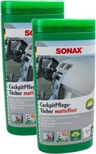 2 x SONAX CockpitPflegeTücher Matteffect Box