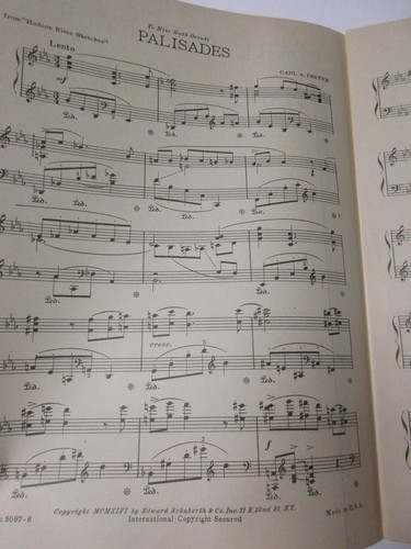Carl A Preyer Palisades for Piano Sheet Music Edward Schuberth - Picture 2 of 3
