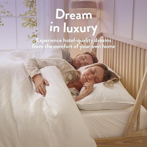 Luxury Duck Feather Down Pillows Soft Supportive Hypoallergenic Bedding Pillow - Picture 8 of 11