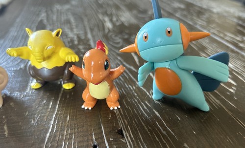 Pokemon Lot (6) Figures Tomy Pink Clefairy Marshtomp Drowzee Charmander ++ - Picture 5 of 12