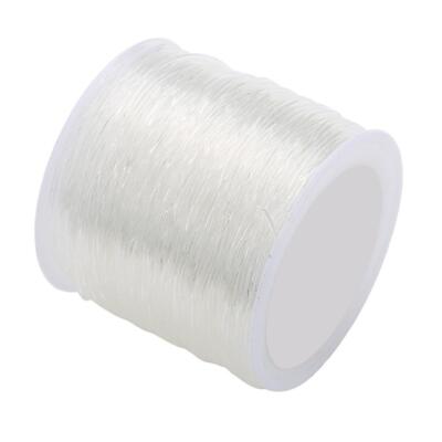 1 Rolle elastischer Schmuckfaden Gummifaden transparent Faden zum Auffädeln