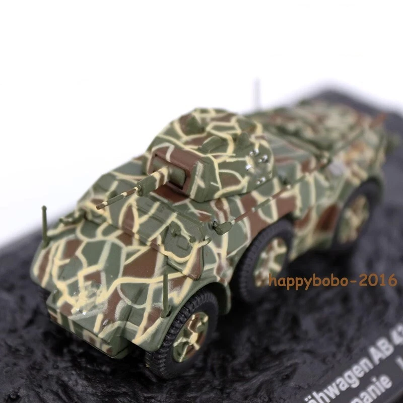 1:72 German Panzerspahwagen Armored Reconnaissance Vehicle AB43 203 Tank Model - Image 4 of 4