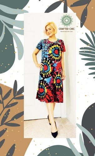 tie dye dresses women 100% Handmade From Thailand - Bild 2 von 13