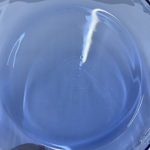 Anchor Hocking Glass Cobalt Blue Fluted Edge Pie Plate 9 Inch Pan - Picture 7 of 10